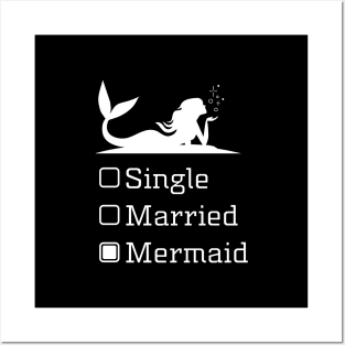 mermaid lovers T-shirt Posters and Art